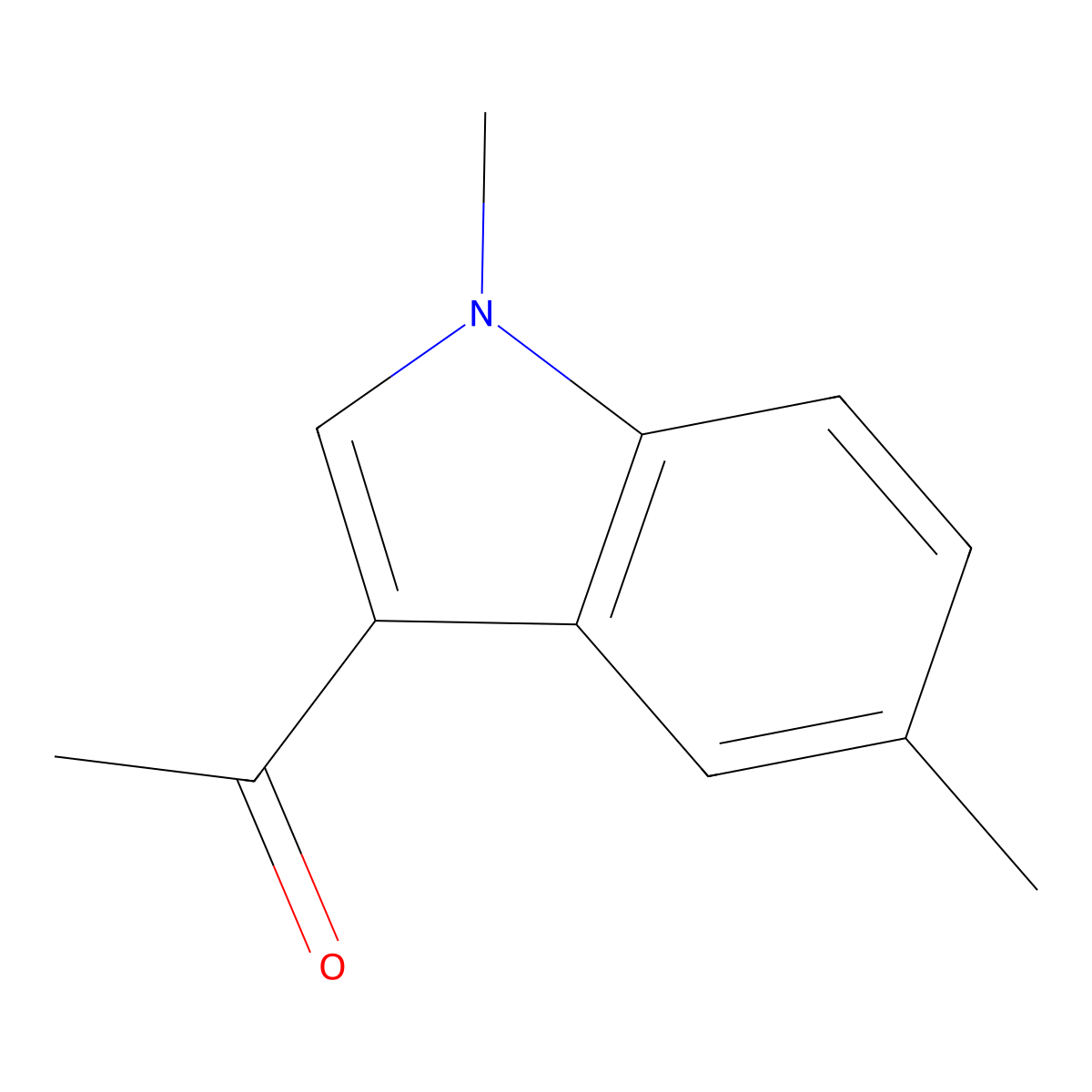 1-(5-Methyl-1-methyl-1H-indol-3-YL)-ethanone molecular structure, CAS 116176-90-0