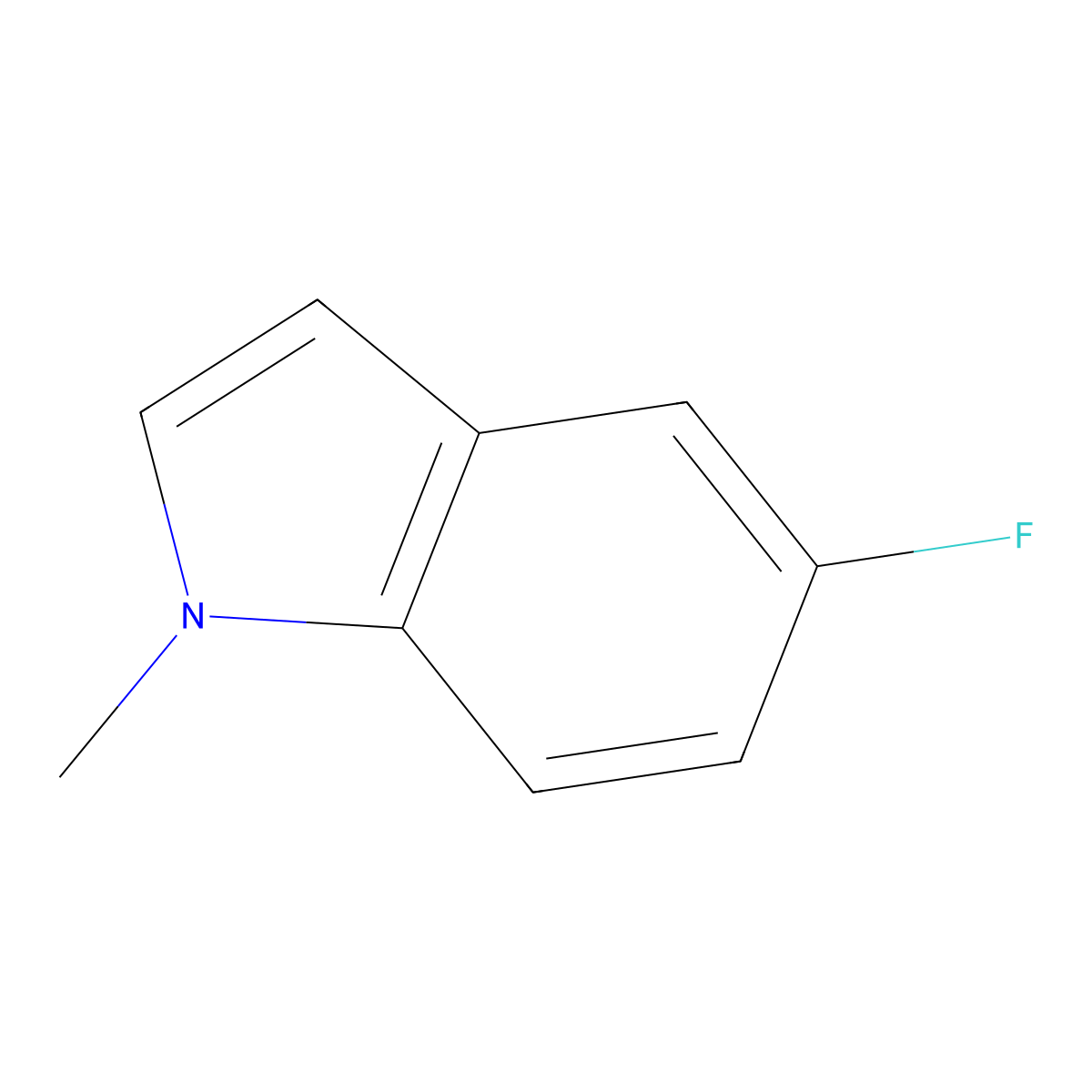 5-Fluoro-1-methylindole molecular structure, CAS 116176-92-2