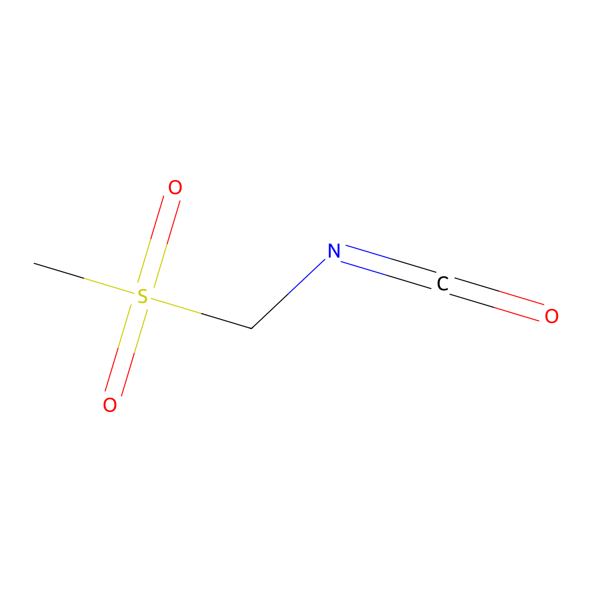 Isocyanato(methanesulfonyl)methane molecular structure, CAS 1161826-12-5