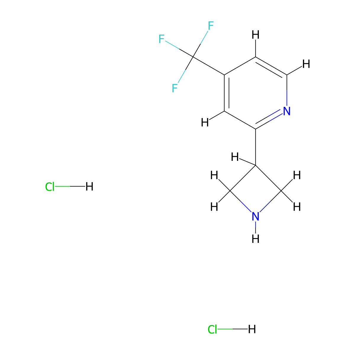 2-(Azetidin-3-yl)-4-(trifluoromethyl)pyridine dihydrochloride molecular structure, CAS 1161829-67-9