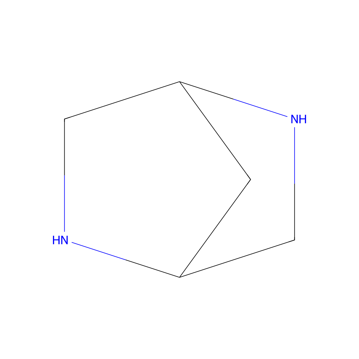 (1r,4r)-2,5-Diazabicyclo[2.2.1]heptane molecular structure, CAS 116183-84-7