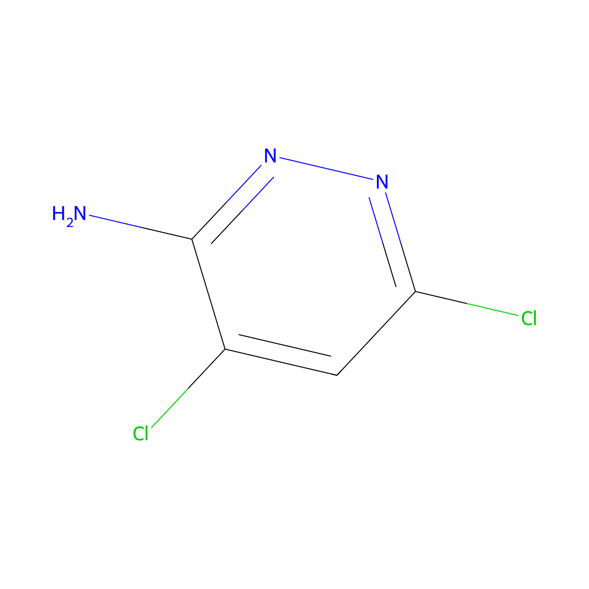 4,6-Dichloropyridazin-3-amine molecular structure, CAS 1161847-28-4