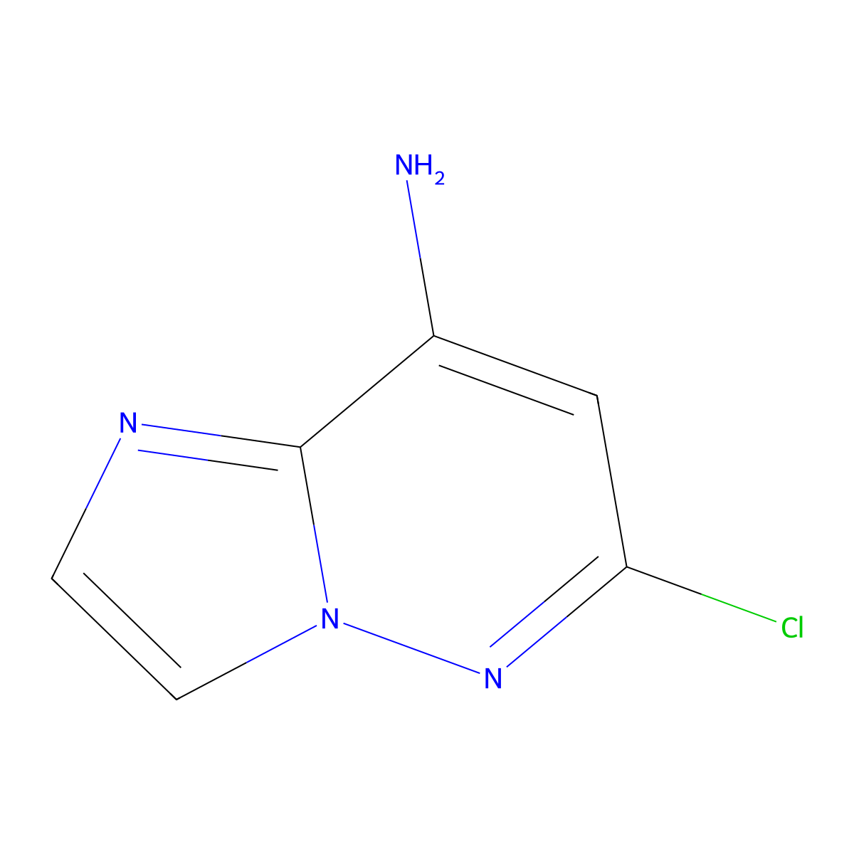 6-Chloroimidazo[1,2-b]pyridazin-8-amine molecular structure, CAS 1161847-36-4