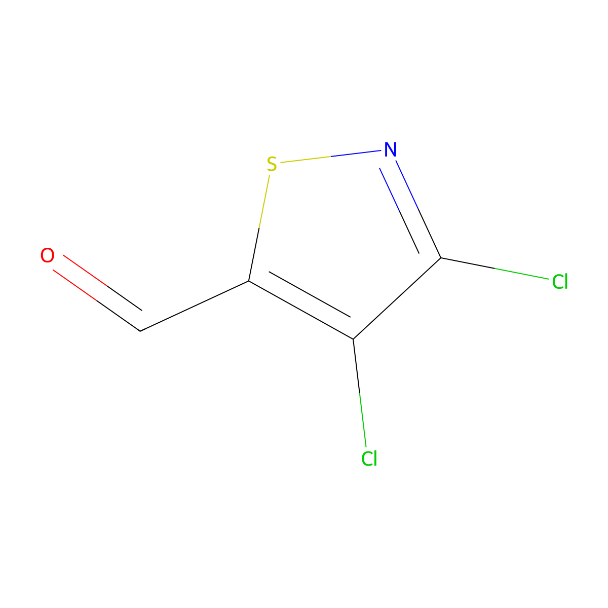 3,4-Dichloro-1,2-thiazole-5-carbaldehyde molecular structure, CAS 1161865-89-9