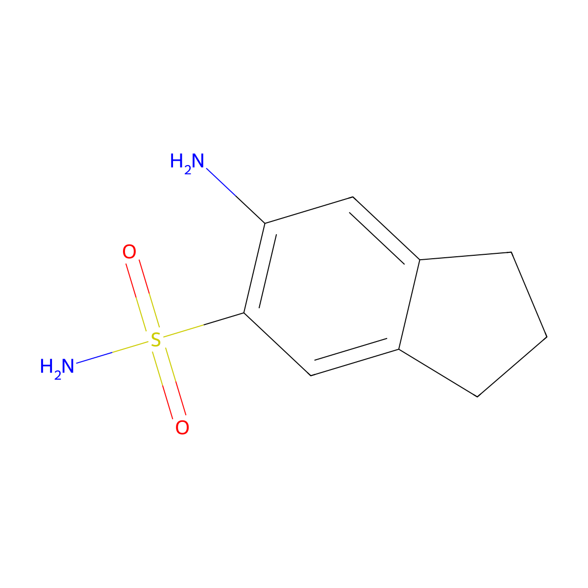 6-Amino-2,3-dihydro-1h-indene-5-sulfonamide molecular structure, CAS 1161945-96-5