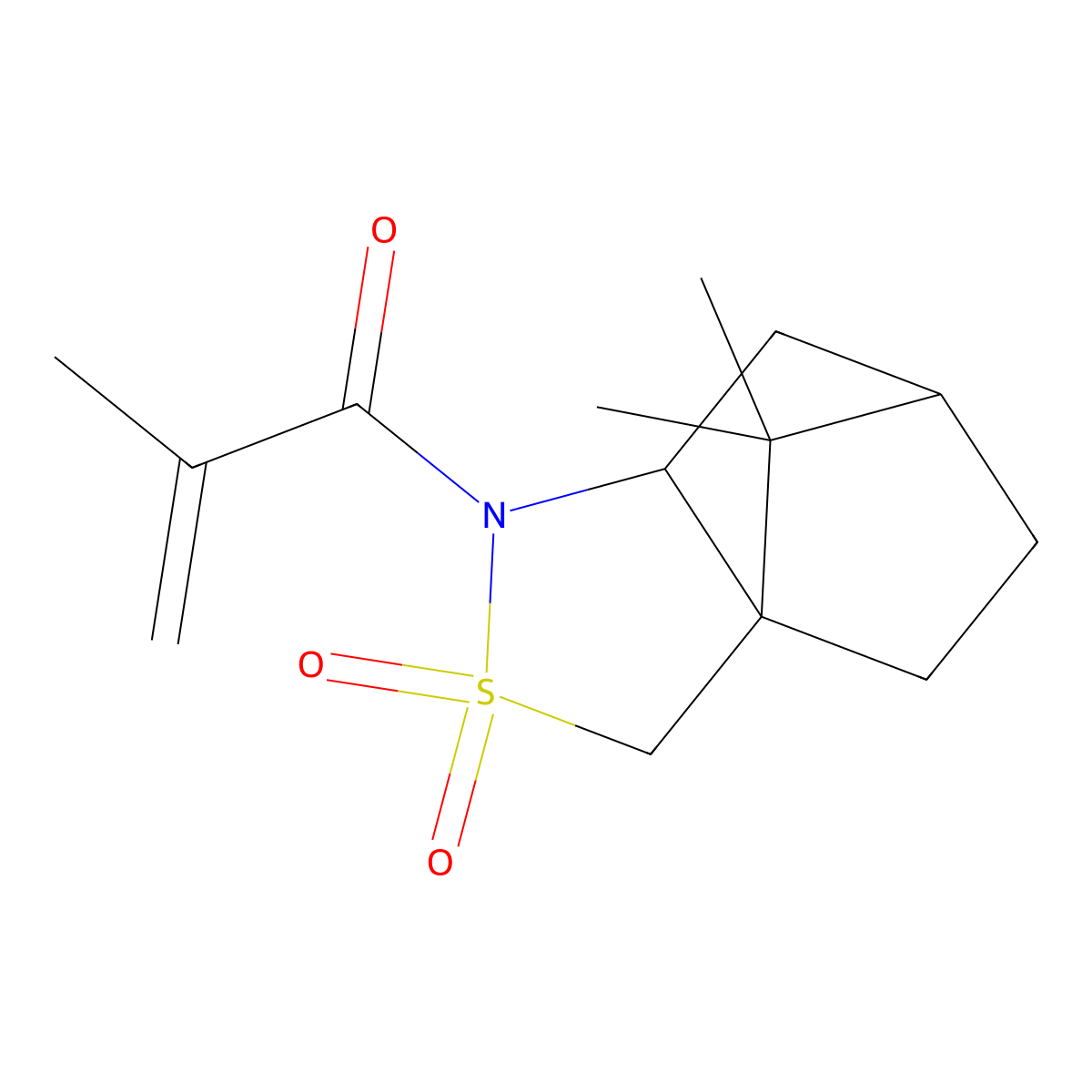 (R)-(-)-(2-Methylacryloyl)-2,10-camphorsultam molecular structure, CAS 116195-15-4