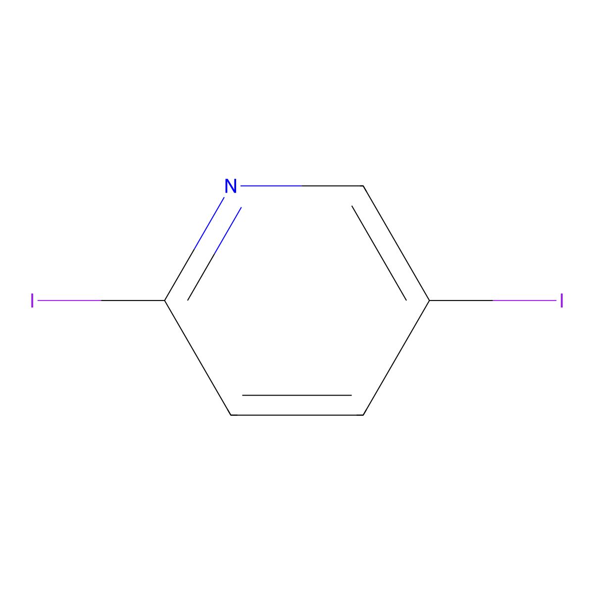 2,5-Diiodopyridine molecular structure, CAS 116195-81-4