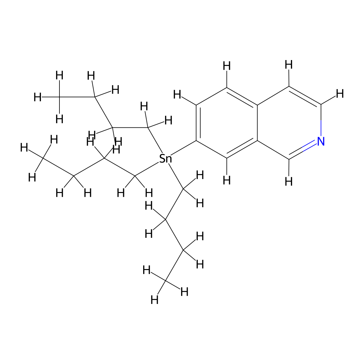 7-(Tributylstannyl)isoquinoline molecular structure, CAS 1161975-56-9