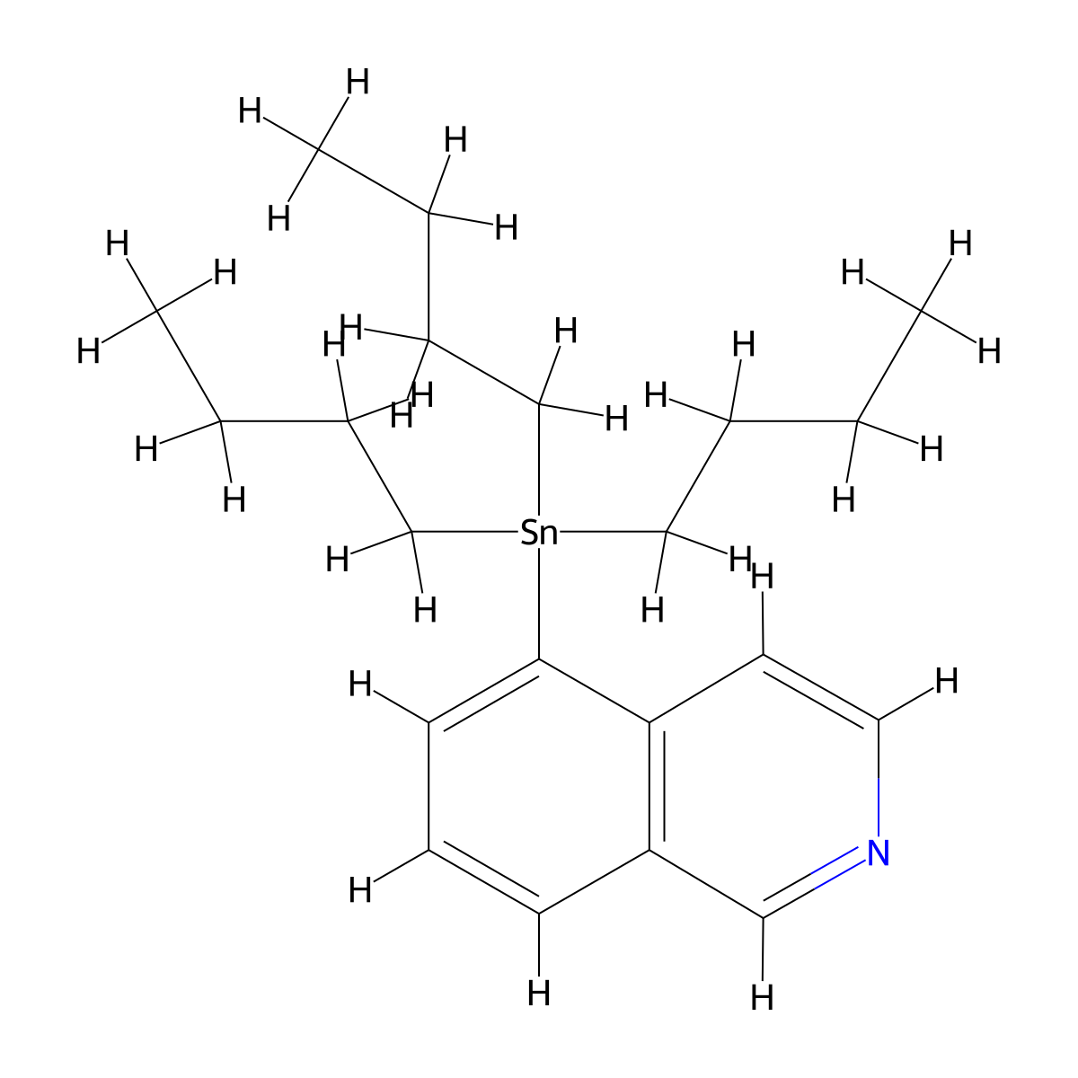 5-(Tributylstannyl)isoquinoline molecular structure, CAS 1161976-13-1