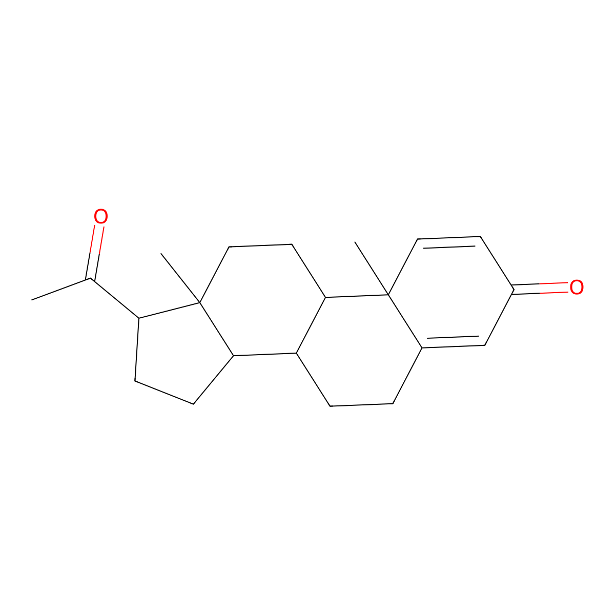 1-Dehydroprogesterone molecular structure, CAS 1162-54-5
