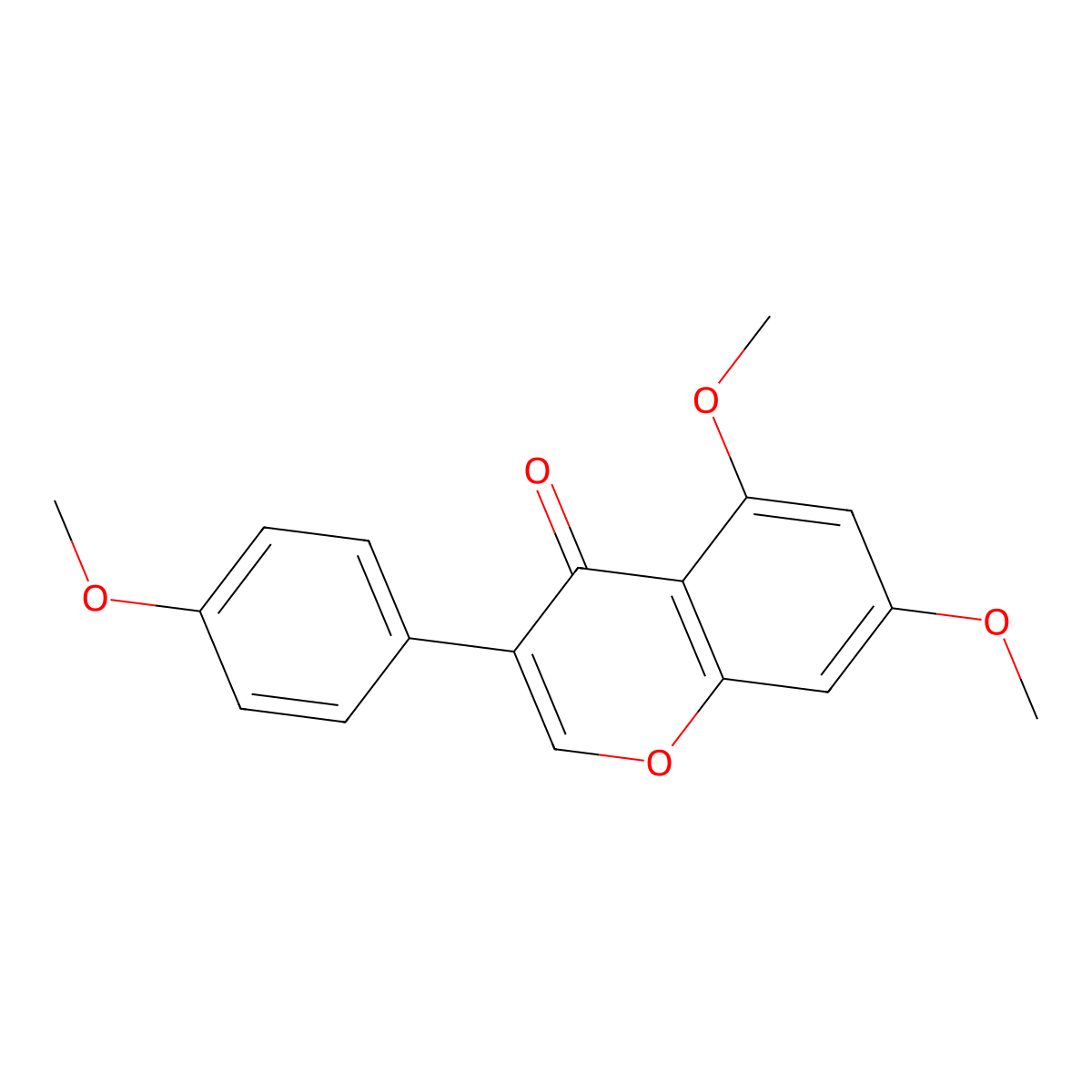 4',5,7-Trimethoxyisoflavone molecular structure, CAS 1162-82-9