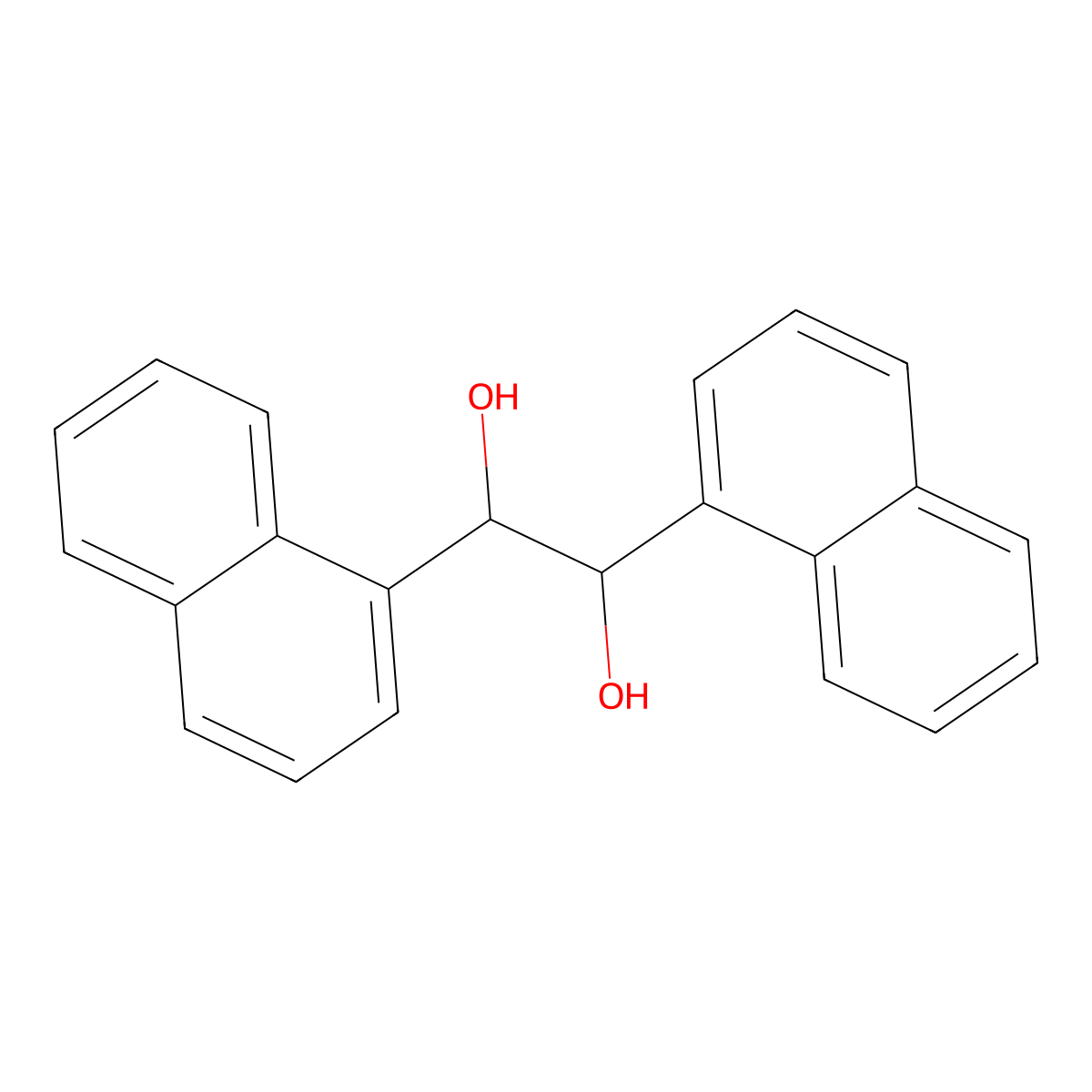 (R,R)-(+)-1,2-Di(1-naphthyl)-1,2-ethanediol molecular structure, CAS 116204-39-8