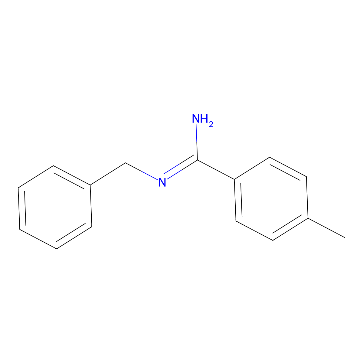 N'-Benzyl-4-methylbenzene-1-carboximidamide molecular structure, CAS 116204-77-4