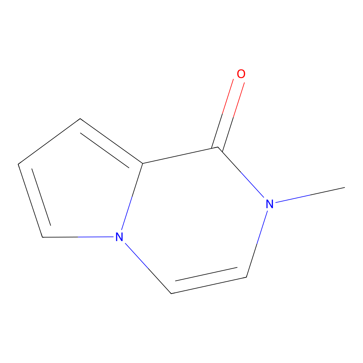 2-methylpyrrolo[1,2-a]pyrazin-1(2H)-one molecular structure, CAS 116212-47-6