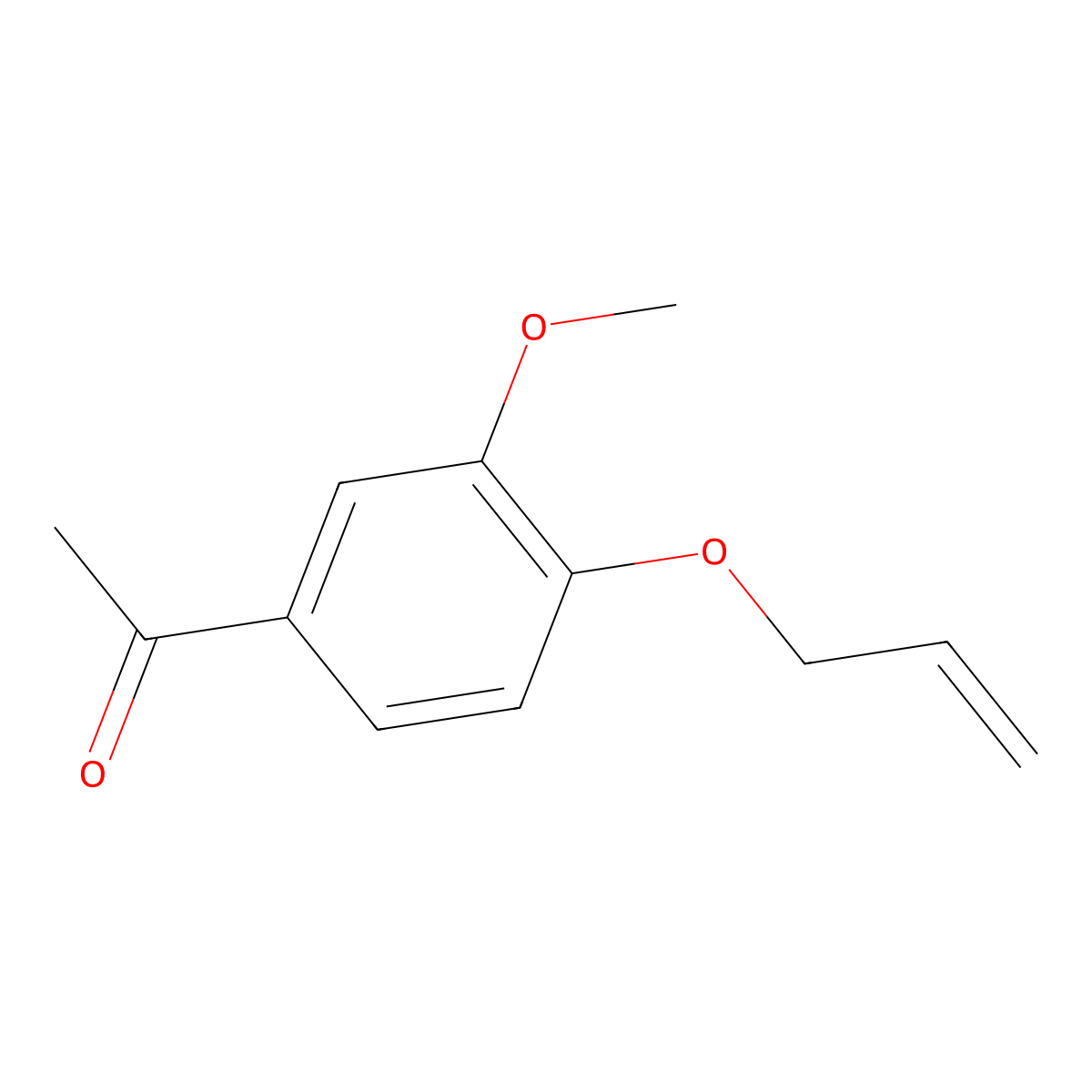 1-(4-(Allyloxy)-3-methoxyphenyl)ethanone molecular structure, CAS 116218-80-5