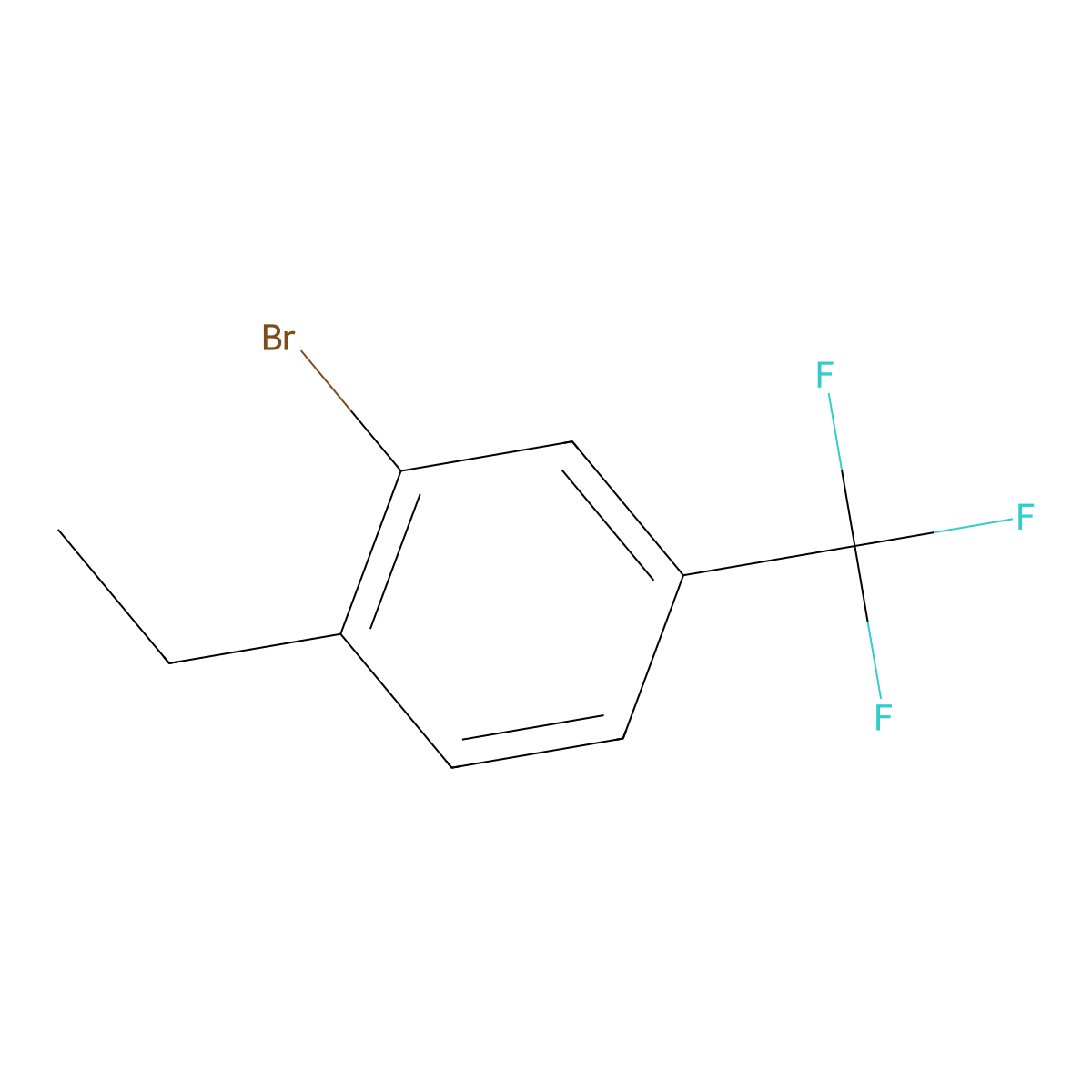 2-Bromo-1-ethyl-4-(trifluoromethyl)benzene molecular structure, CAS 1162257-07-9