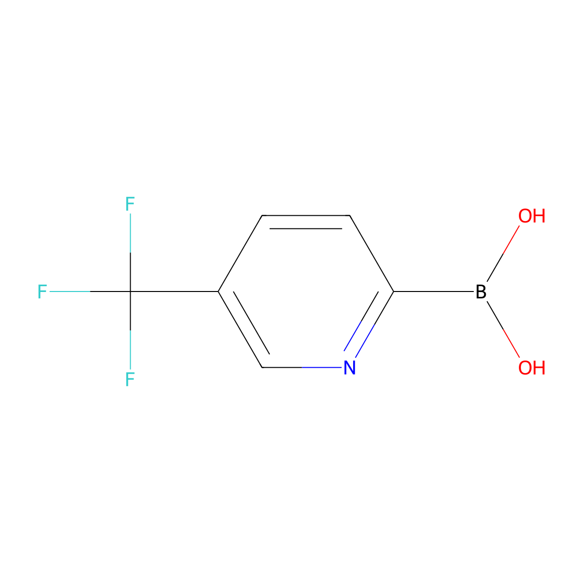 5-(Trifluoromethyl)pyridine-2-boronic acid molecular structure, CAS 1162257-58-0