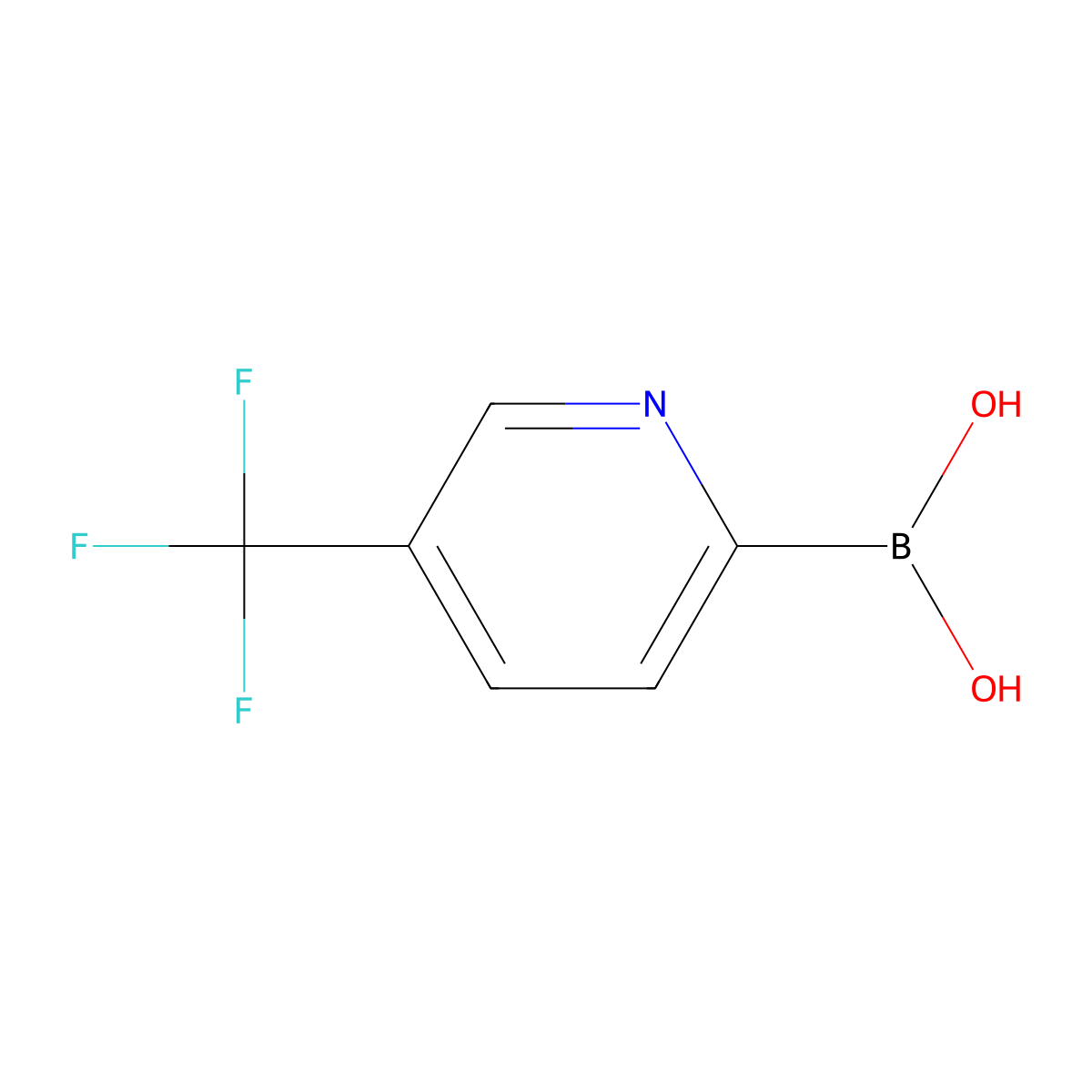 5-(Trifluoromethyl)pyridine-2-boronic acid molecular structure, CAS 1162257-58-0