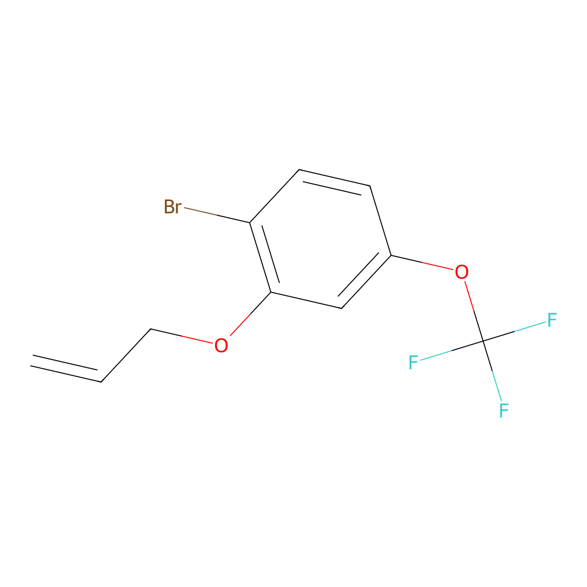 2-(Allyloxy)-1-bromo-4-(trifluoromethoxy)benzene molecular structure, CAS 1162257-62-6