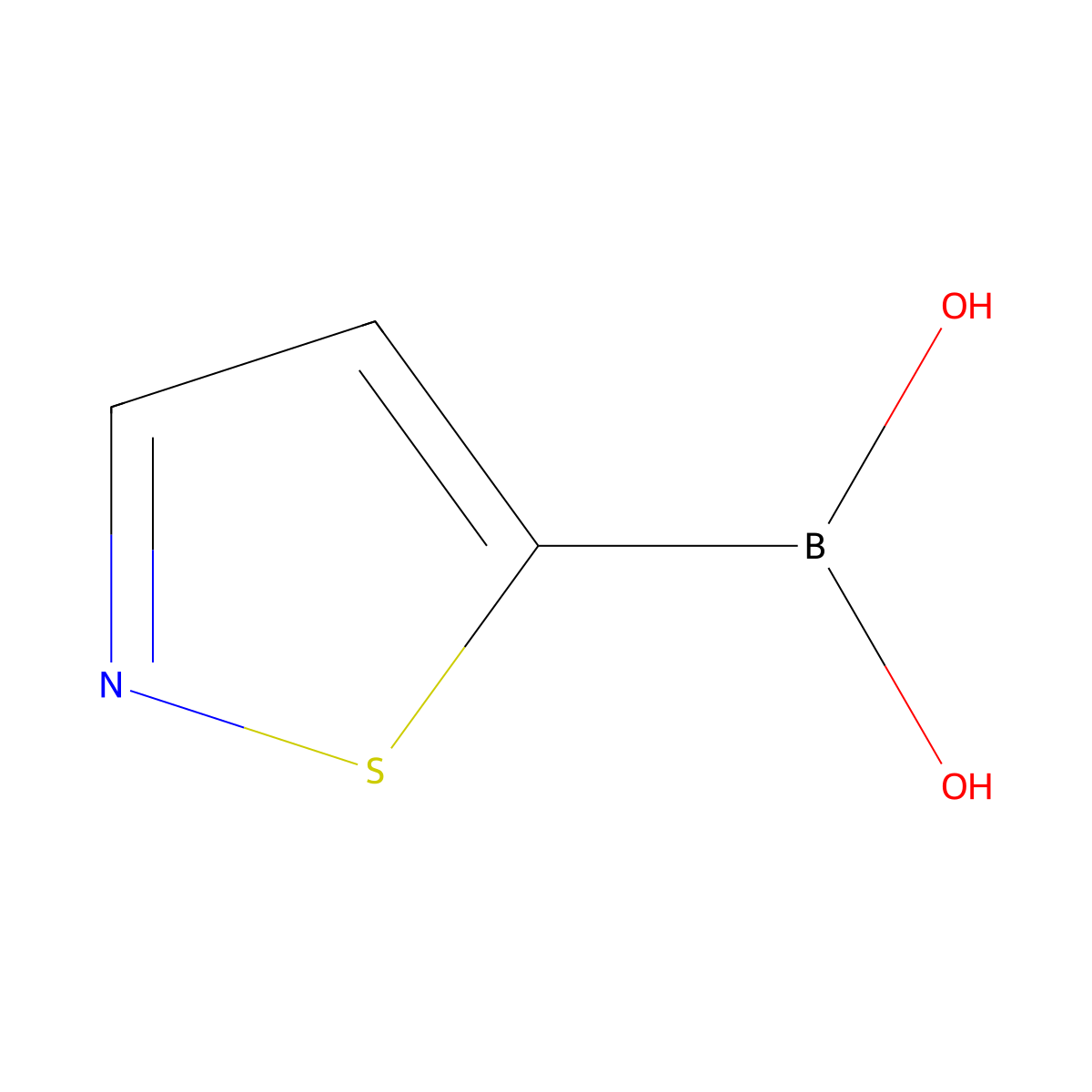 Isothiazol-5-ylboronic acid molecular structure, CAS 1162262-34-1