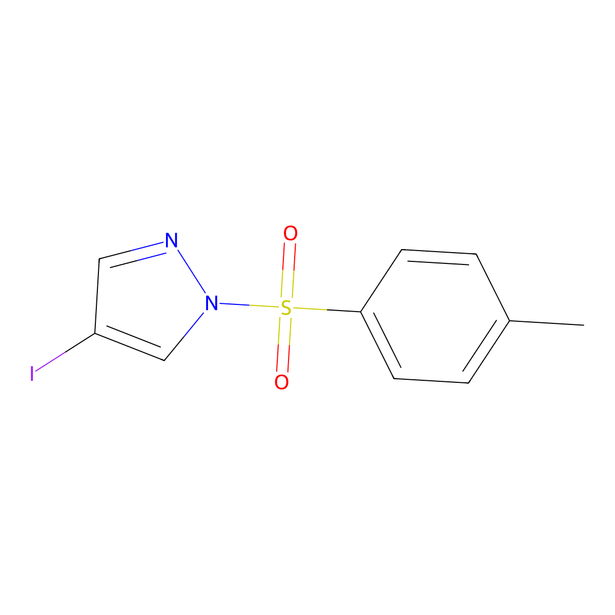 4-iodo-1-tosyl-1H-pyrazole molecular structure, CAS 116228-40-1