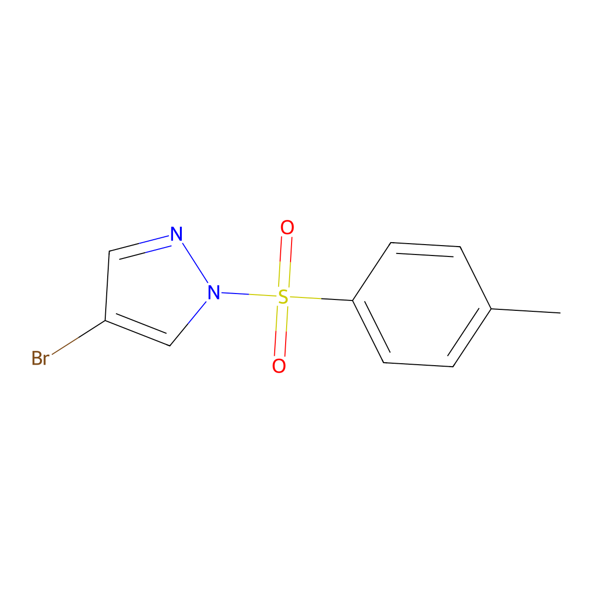 4-bromo-1-tosyl-1H-pyrazole molecular structure, CAS 116228-41-2