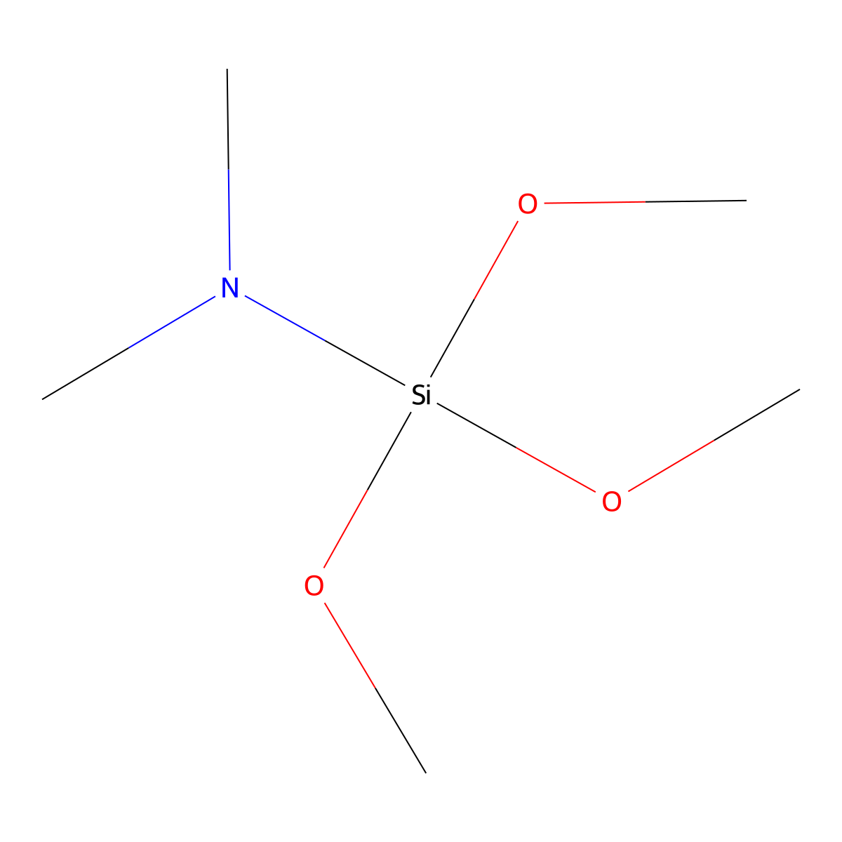 1,1,1-Trimethoxy-N,N-dimethylsilanamine molecular structure, CAS 116228-47-8