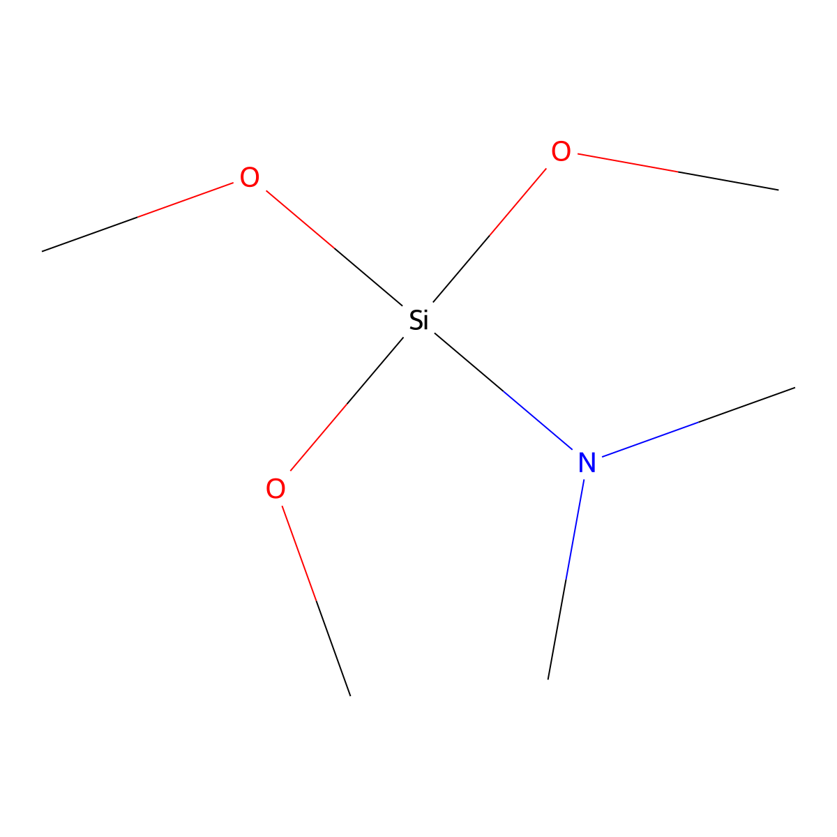 1,1,1-Trimethoxy-N,N-dimethylsilanamine molecular structure, CAS 116228-47-8