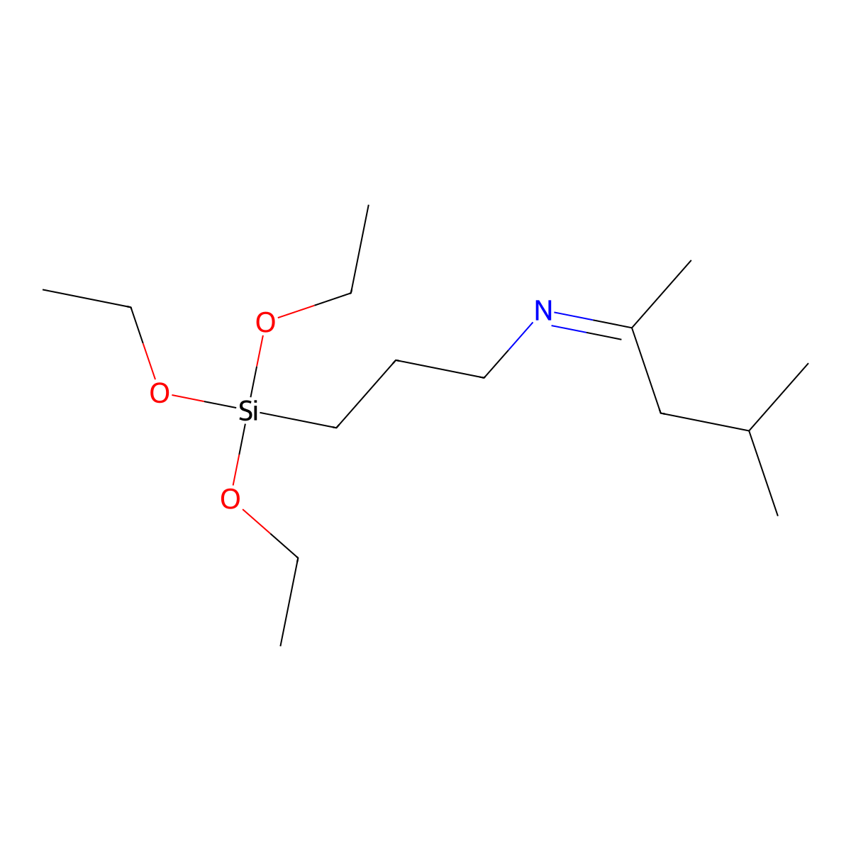1-Propanamine, N-(1,3-dimethylbutylidene)-3-(triethoxysilyl)- molecular structure, CAS 116229-43-7