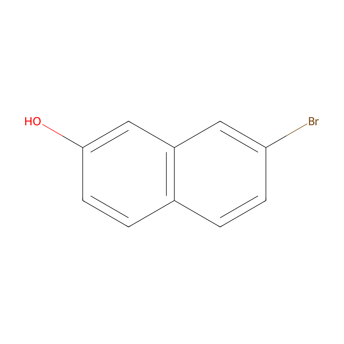 7-Bromo-2-naphthol molecular structure, CAS 116230-30-9