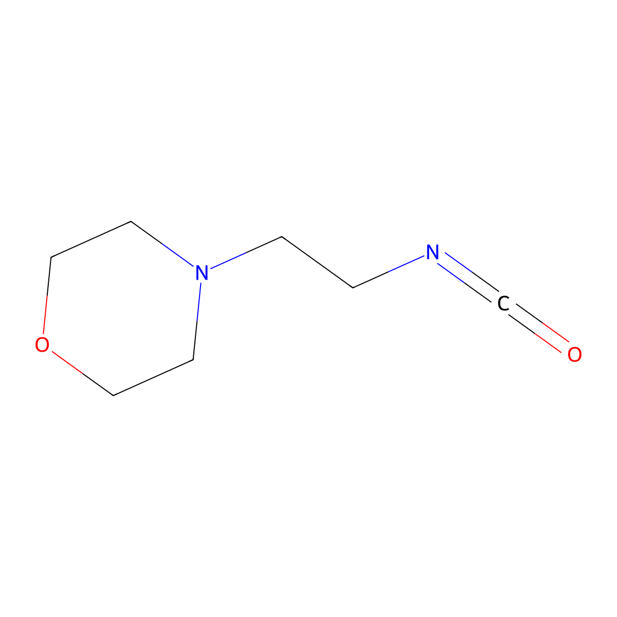4-(2-Isocyanatoethyl)morpholine molecular structure, CAS 116237-40-2