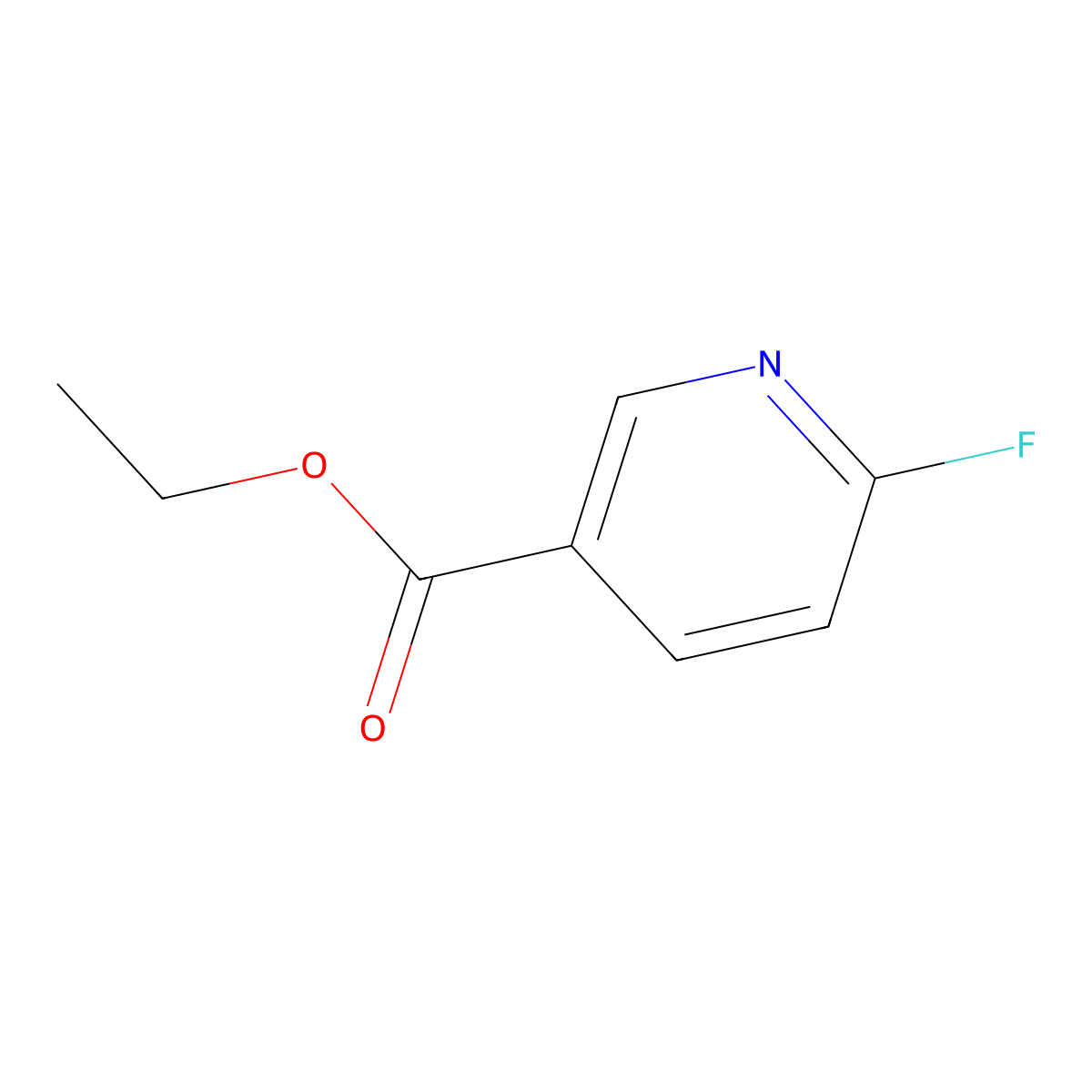 Ethyl 6-fluoropyridine-3-carboxylate molecular structure, CAS 116241-59-9
