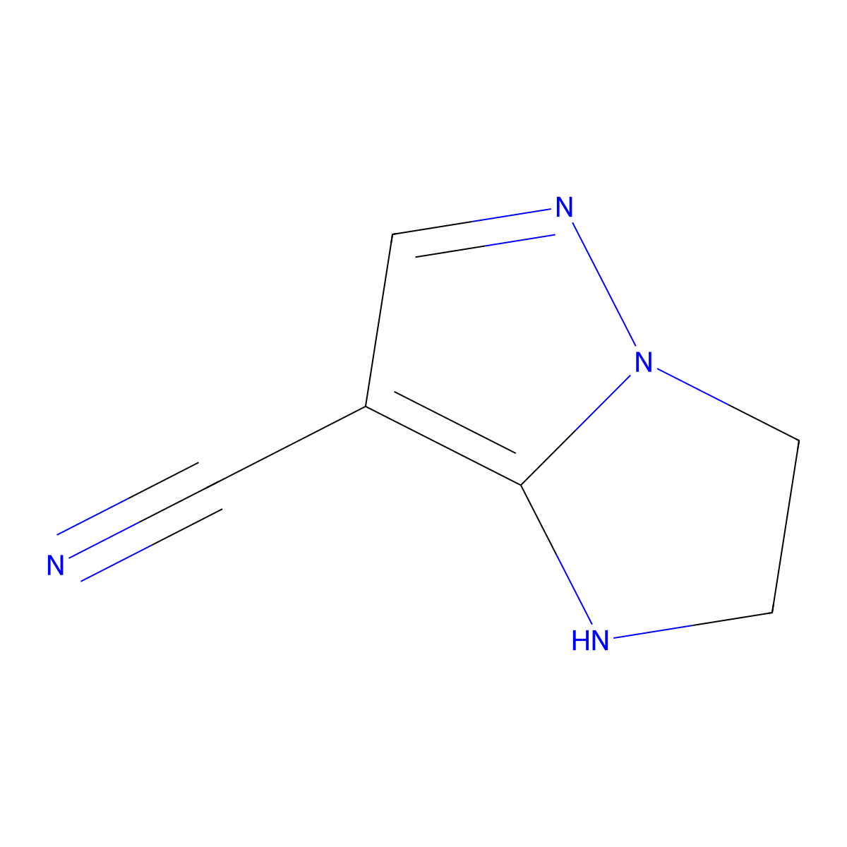 1H,2H,3H-pyrazolo[1,5-a]imidazole-7-carbonitrile molecular structure, CAS 116248-19-2