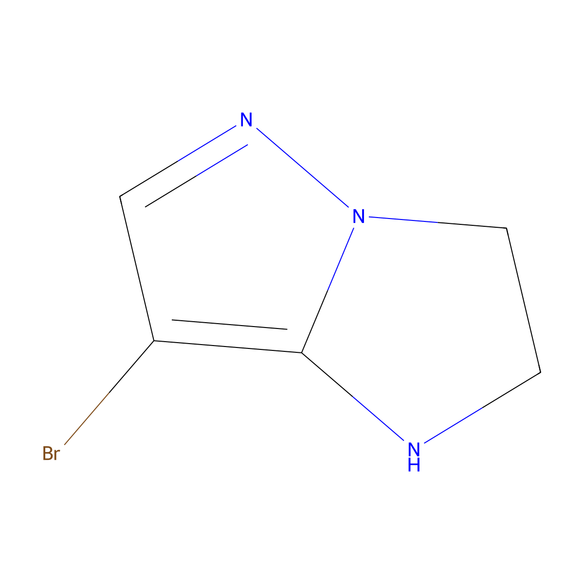 7-bromo-1H,2H,3H-pyrazolo[1,5-a]imidazole molecular structure, CAS 116248-33-0