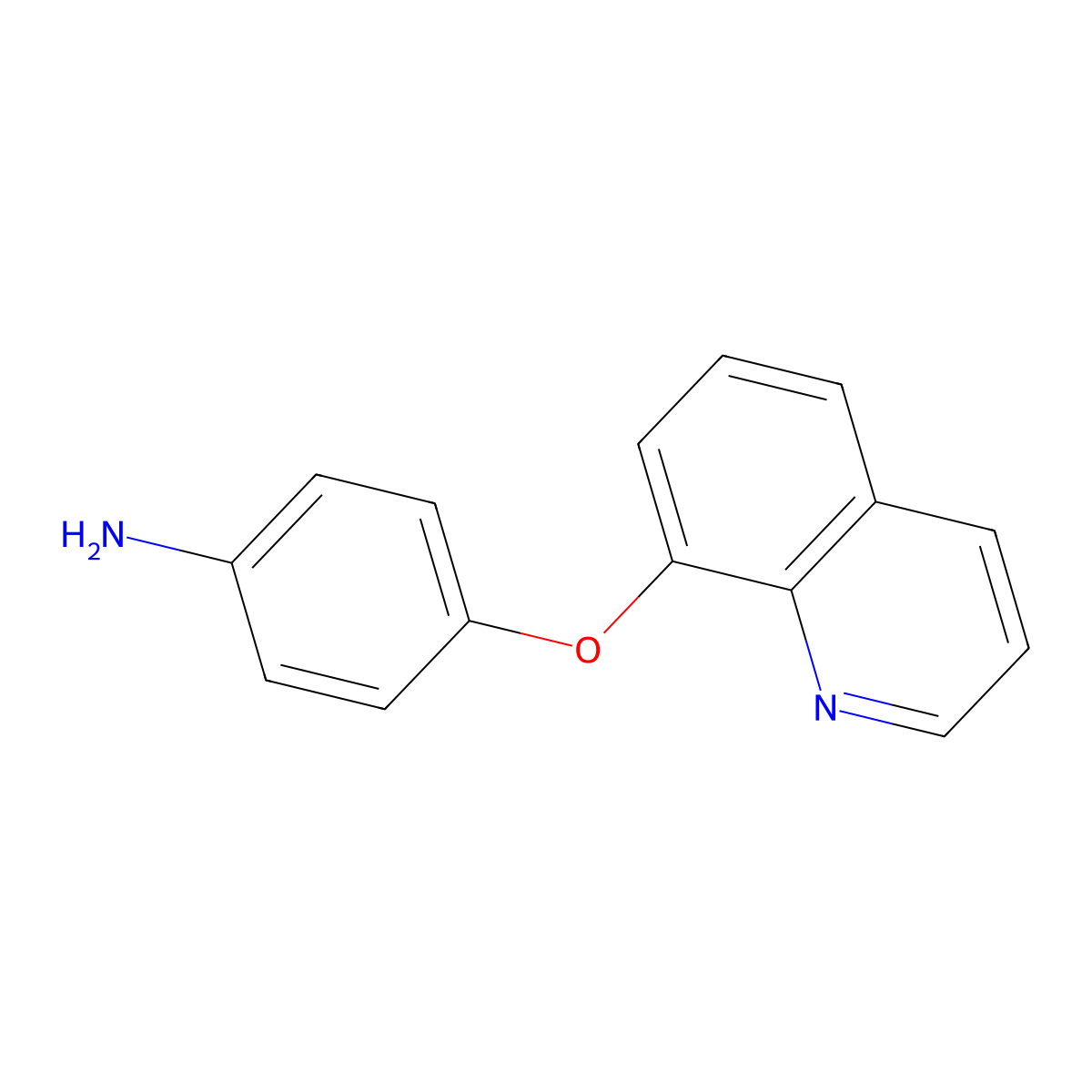 4-(Quinolin-8-yloxy)aniline molecular structure, CAS 116253-63-5