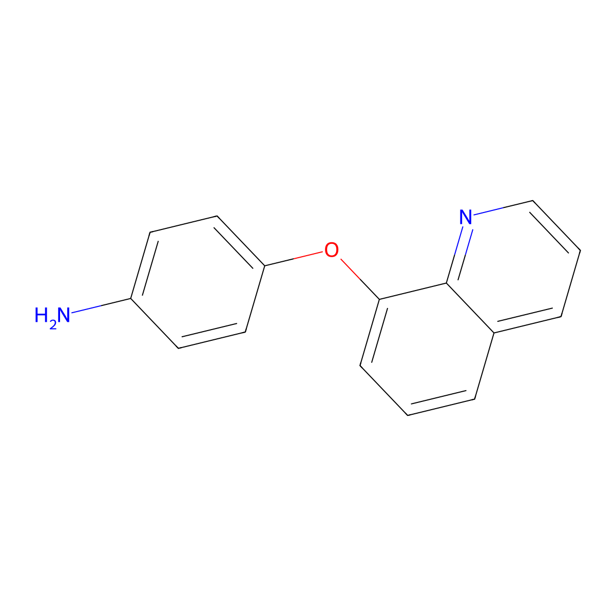 4-(Quinolin-8-yloxy)aniline molecular structure, CAS 116253-63-5