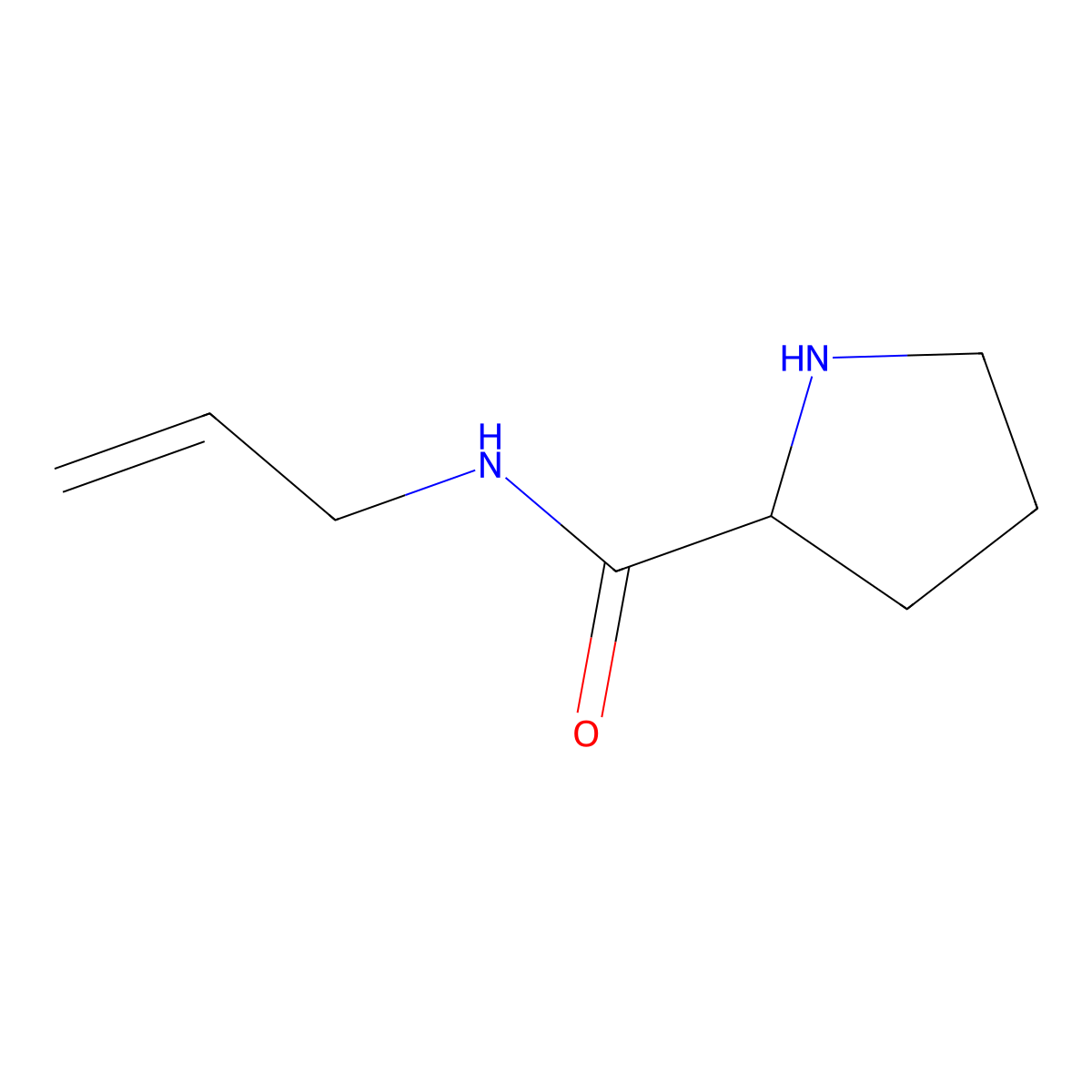 N-(prop-2-en-1-yl)pyrrolidine-2-carboxamide molecular structure, CAS 1162647-04-2