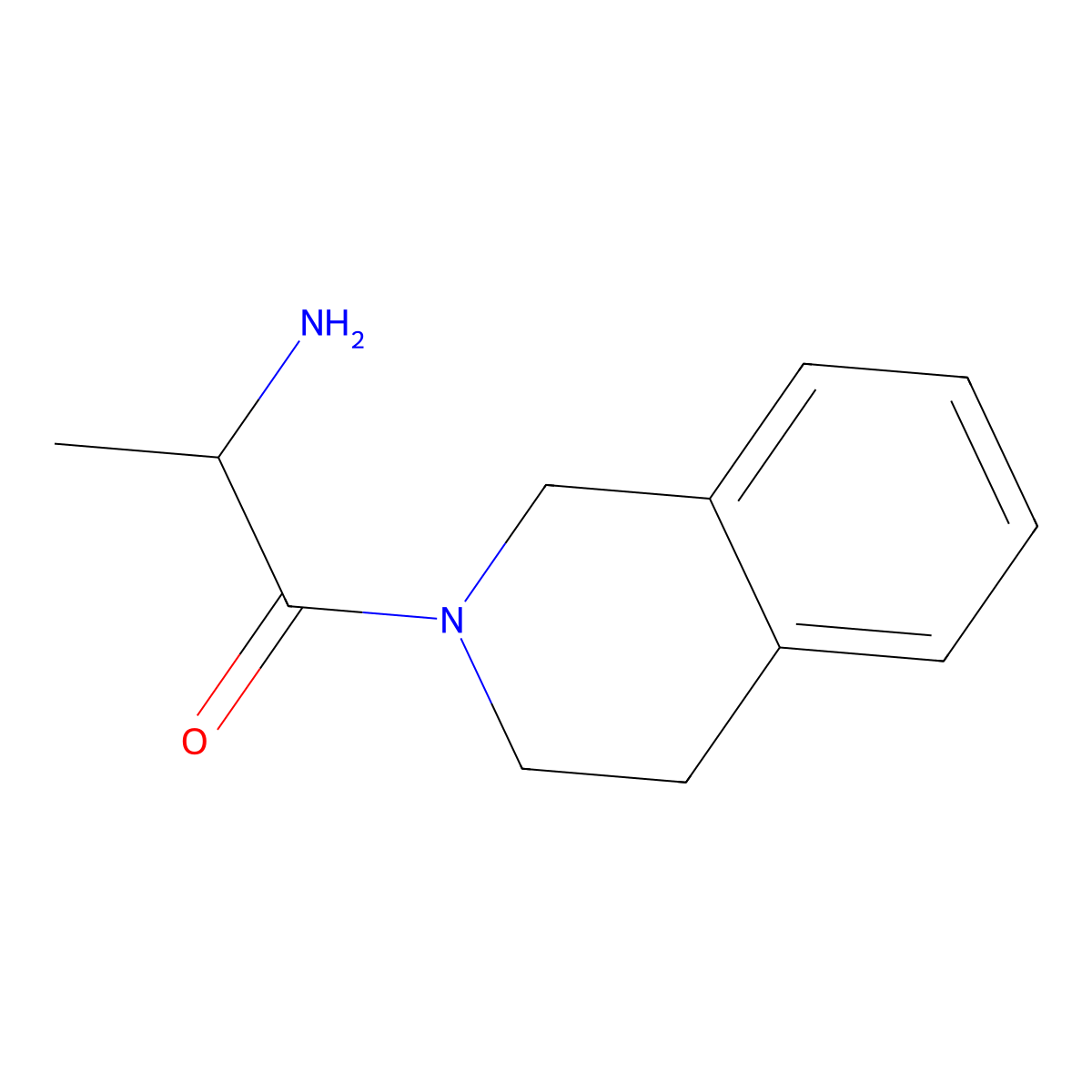 2-Amino-1-(1,2,3,4-tetrahydroisoquinolin-2-yl)propan-1-one molecular structure, CAS 1162647-17-7