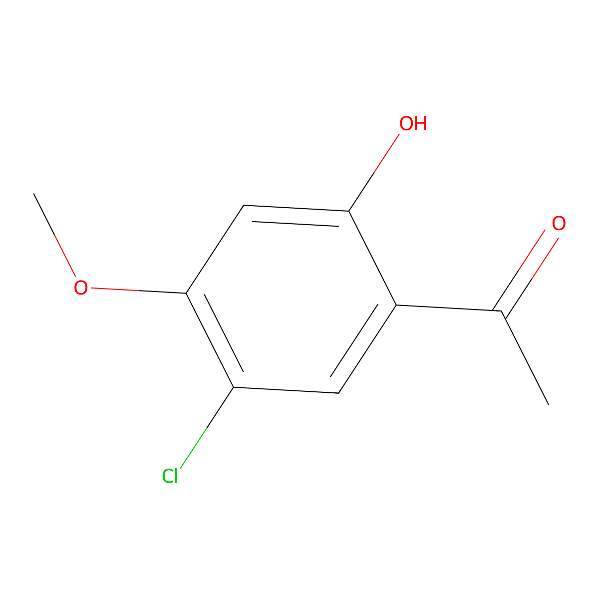 1-(5-Chloro-2-hydroxy-4-methoxyphenyl)ethanone molecular structure, CAS 116265-99-7