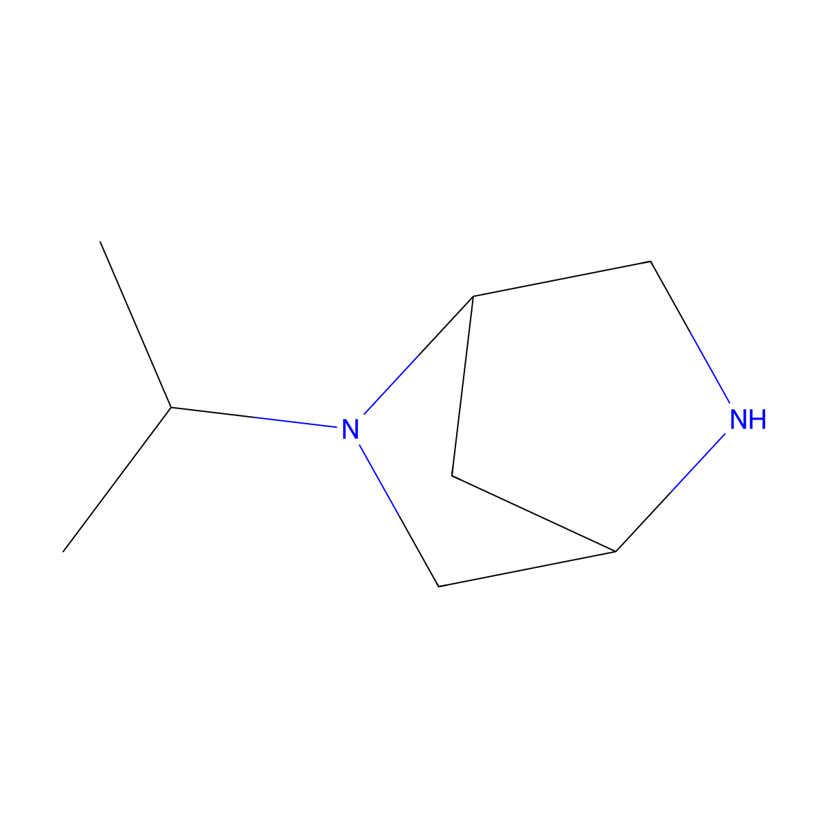 (1R,4R)-2-Isopropyl-2,5-diazabicyclo[2.2.1]heptane molecular structure, CAS 1162655-15-3