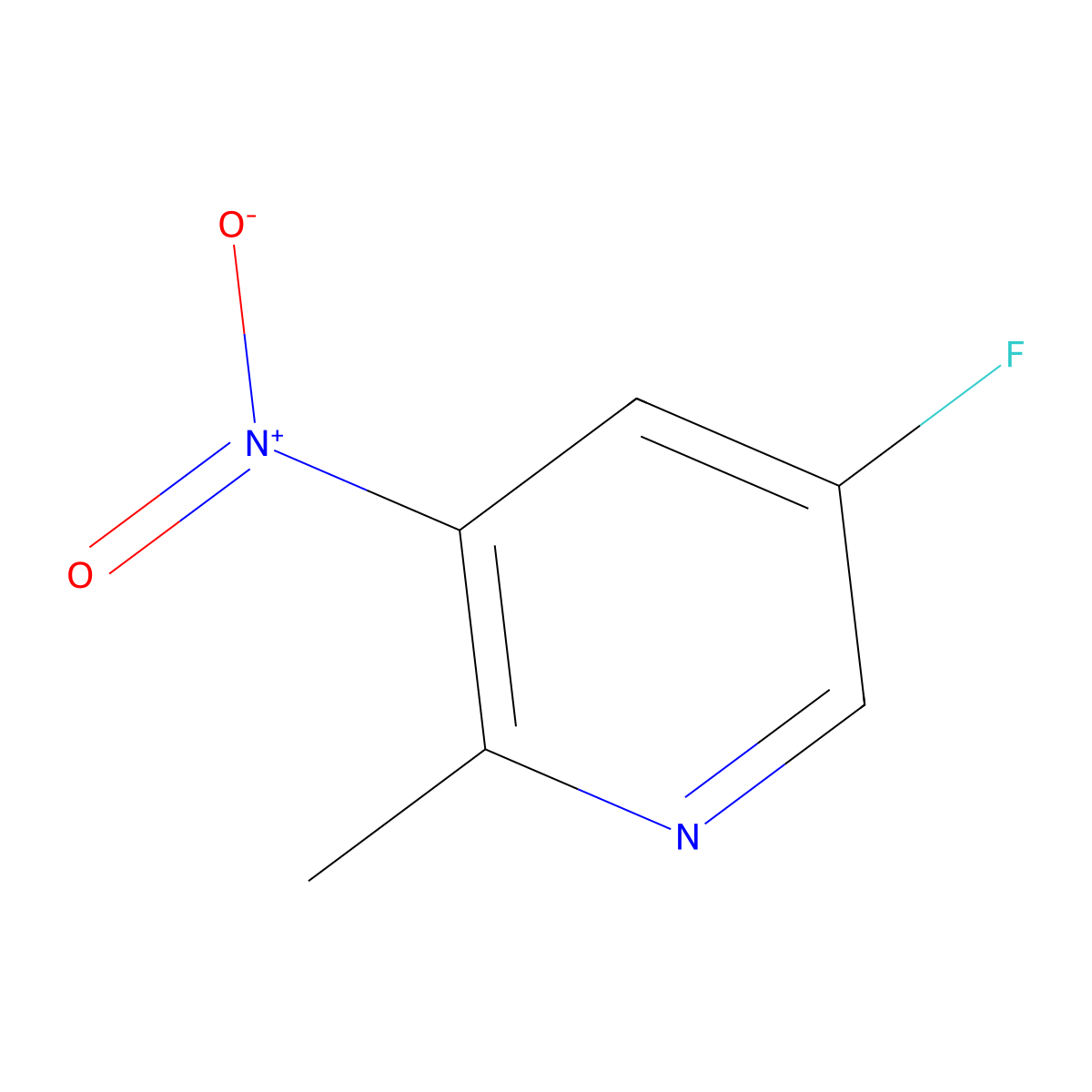 5-Fluoro-2-methyl-3-nitropyridine molecular structure, CAS 1162674-71-6