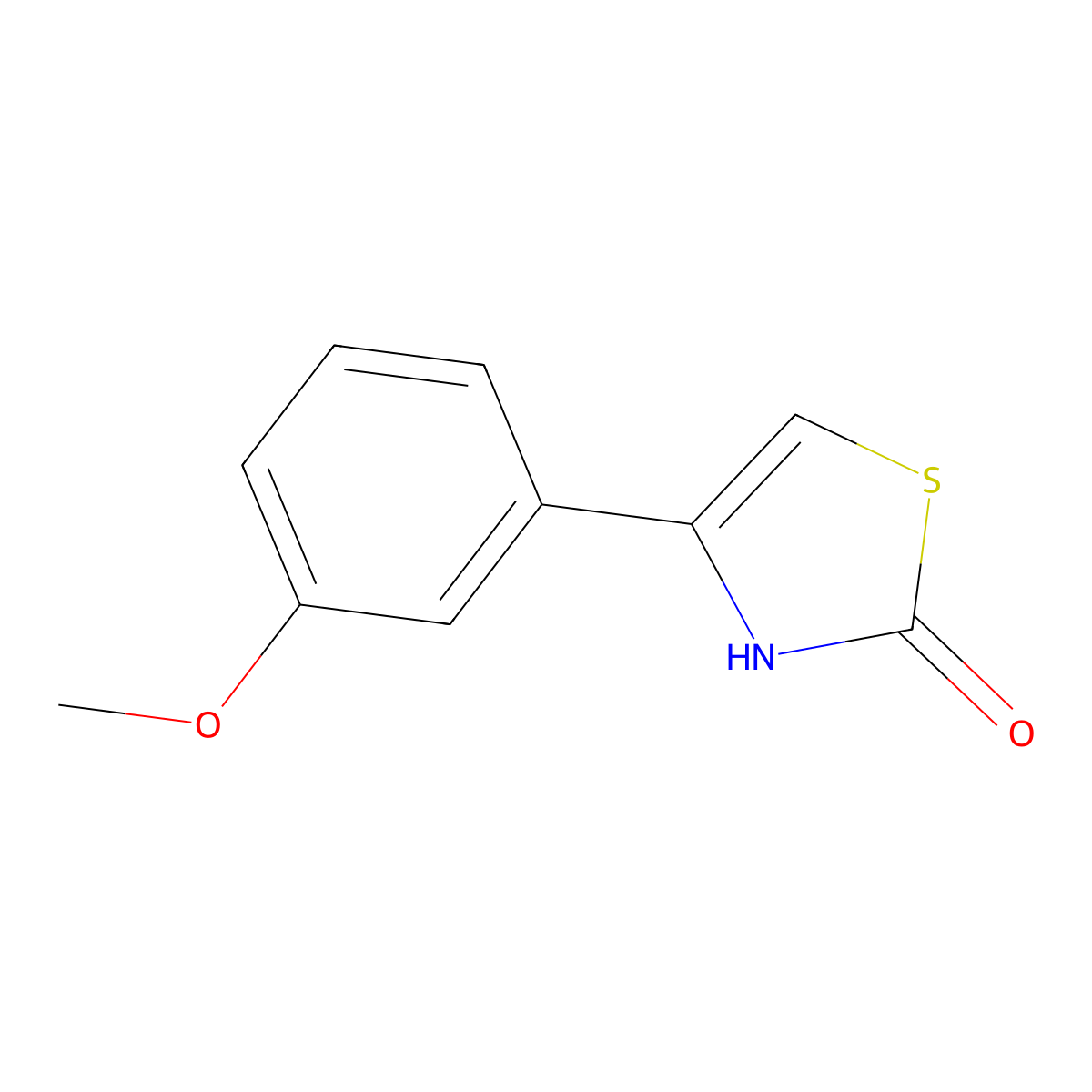 4-(3-Methoxyphenyl)-2(3H)-thiazolone molecular structure, CAS 116269-85-3