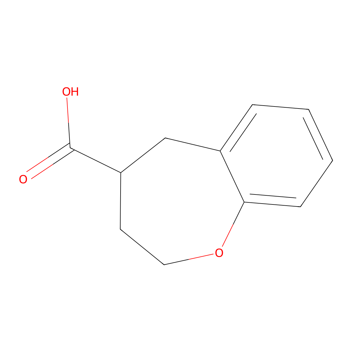2,3,4,5-Tetrahydro-1-benzoxepine-4-carboxylic acid molecular structure, CAS 1162696-59-4