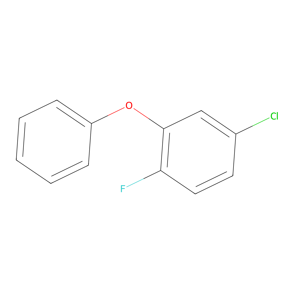 4-Chloro-1-fluoro-2-phenoxybenzene molecular structure, CAS 116272-40-3
