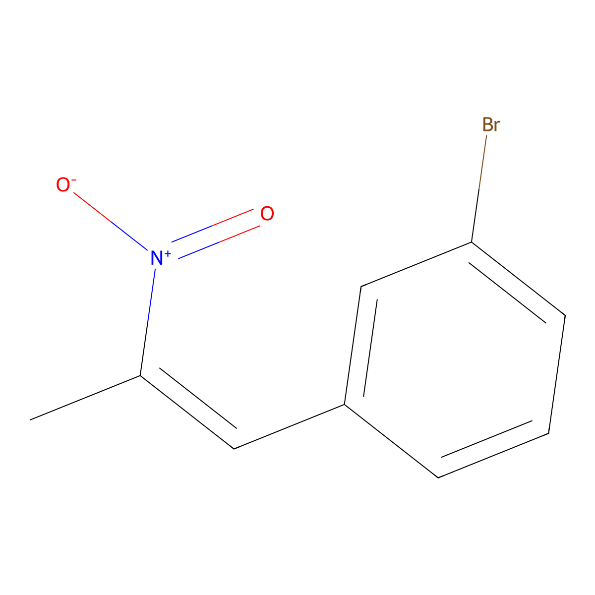 (E)-1-bromo-3-(2-nitroprop-1-enyl)benzene molecular structure, CAS 116272-75-4