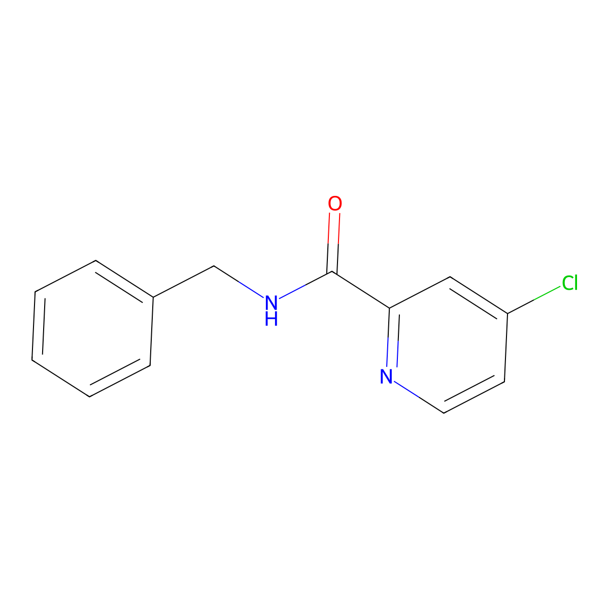N-Benzyl-4-chloropyridine-2-carboxamide molecular structure, CAS 116275-39-9
