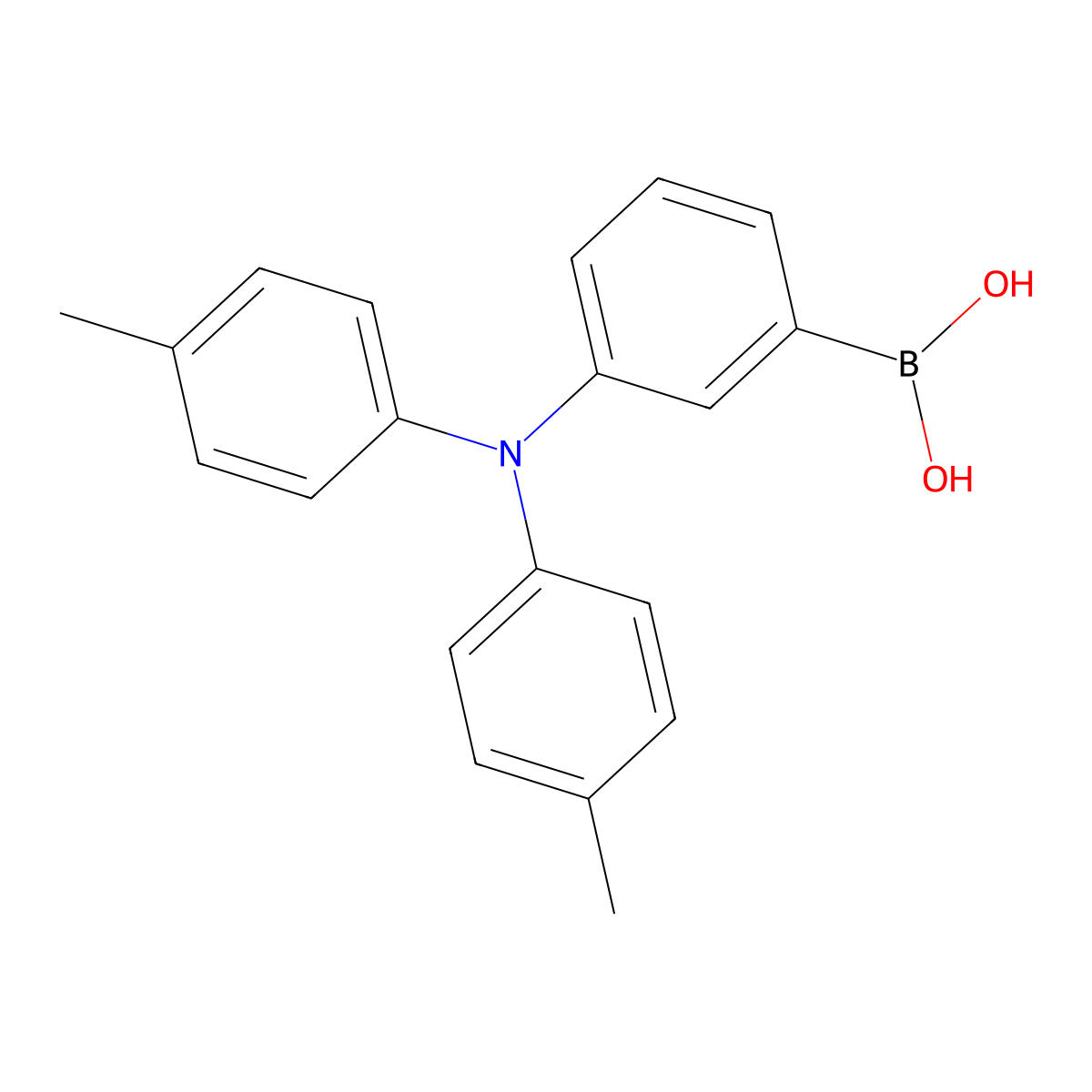 (3-(Di-p-tolylamino)phenyl)boronic acid molecular structure, CAS 1162753-18-5