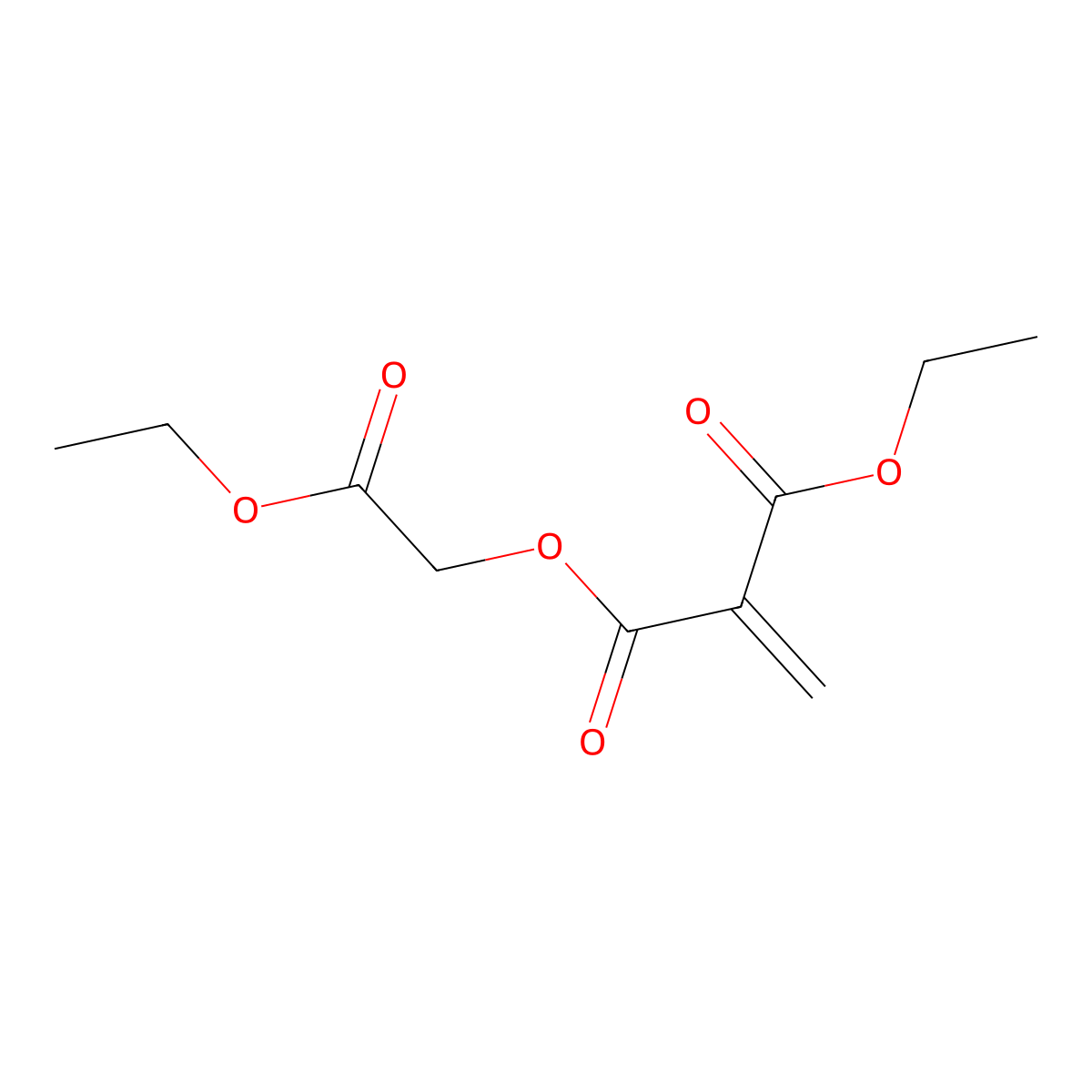 Ethyl Ethoxycarbonylmethyl 2-methylidenepropanedioate molecular structure, CAS 116280-23-0