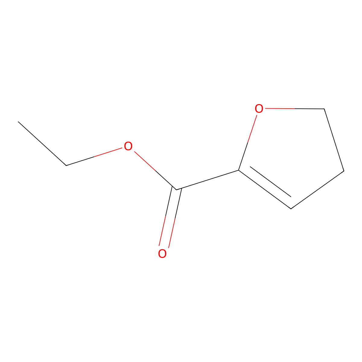 Ethyl 4,5-dihydrofuran-2-carboxylate molecular structure, CAS 116282-14-5