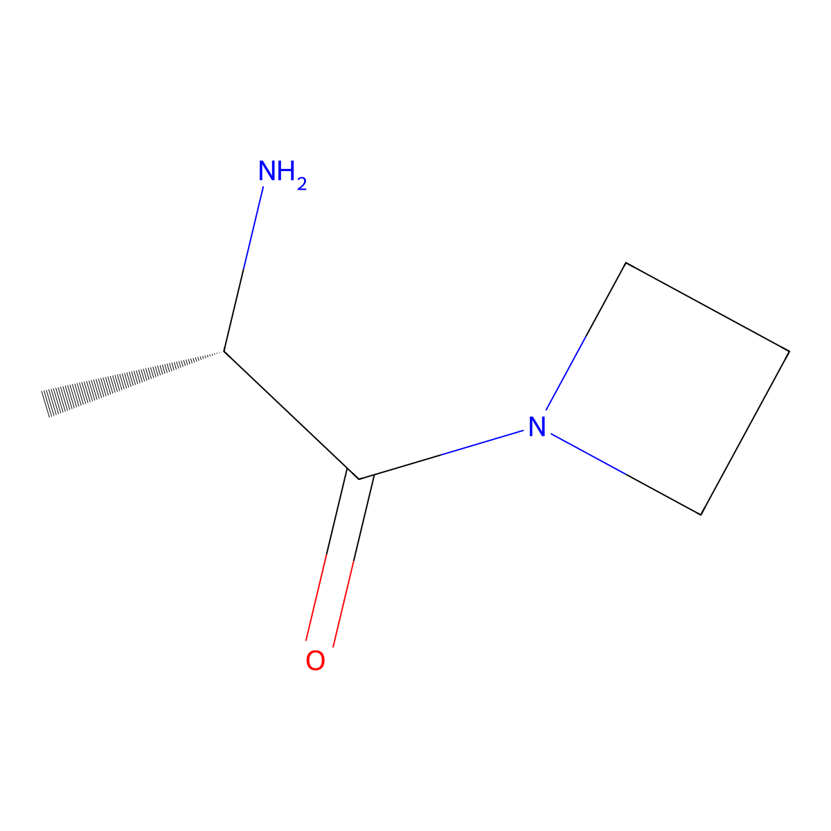 (S)-2-Amino-1-(azetidin-1-yl)propan-1-one molecular structure, CAS 1162835-05-3